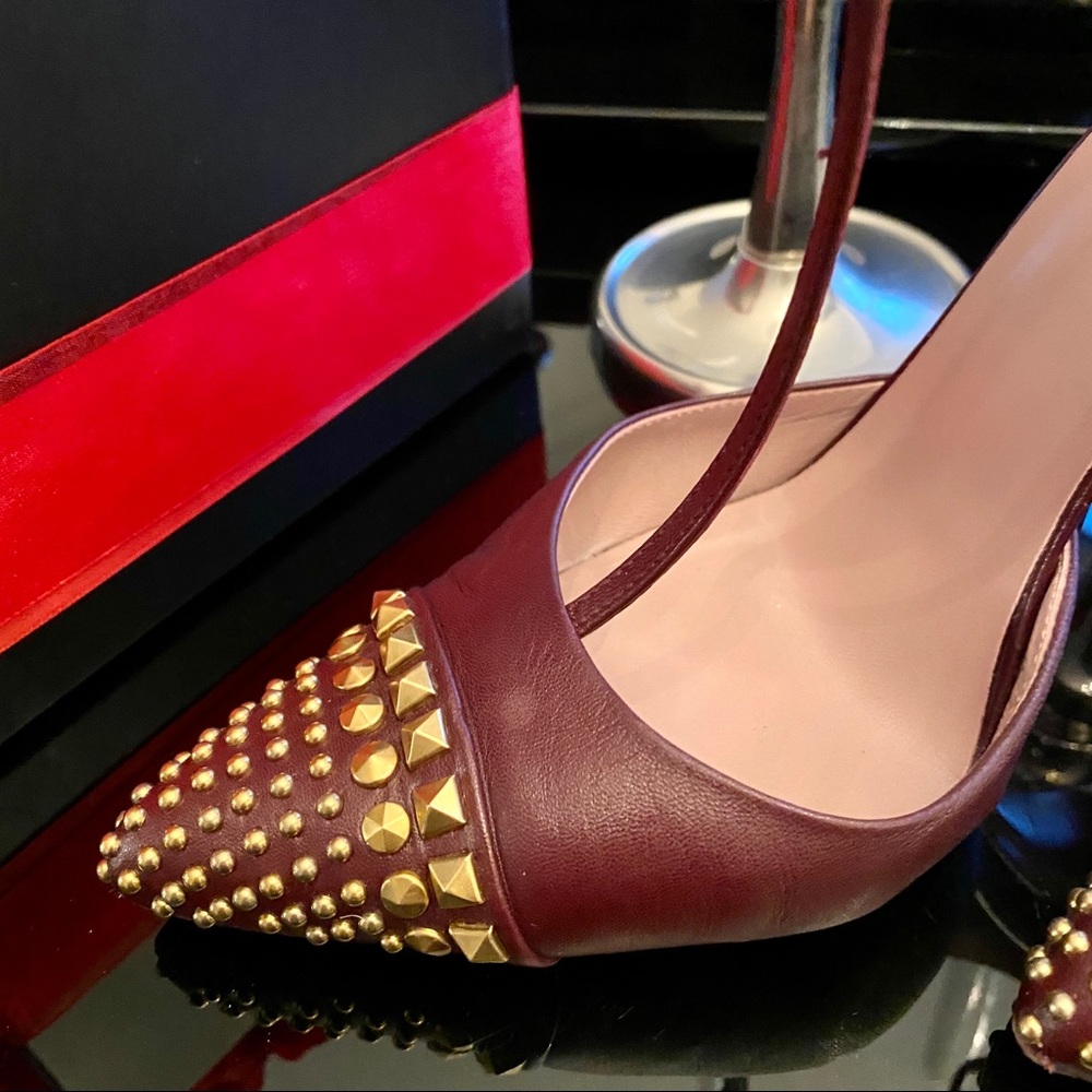🎉HP🎉 AUTH GUCCI COLINE STUDDED T-STRAP PUMP - Picture 4 of 16